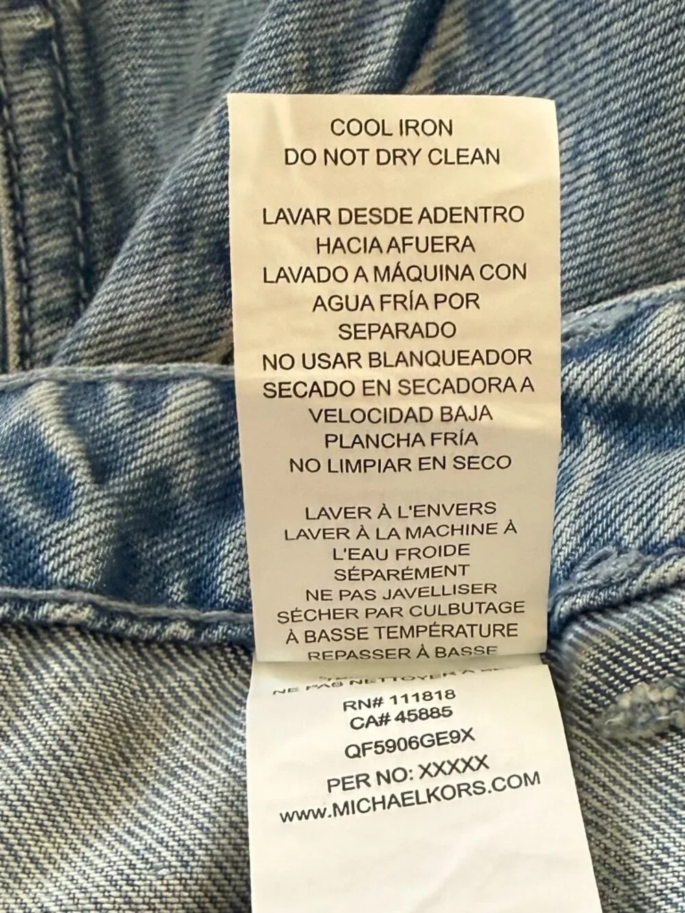 MSRP $110 - MICHAEL KORS Women's Size 16 Selma Crop Wide Leg High Rise Jeans